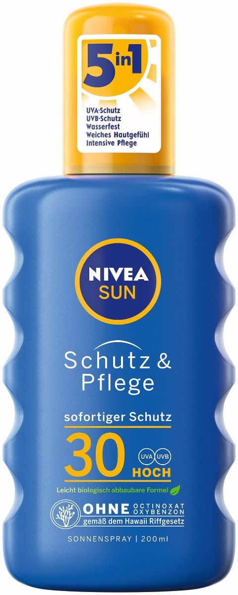 Image of Nivea Schutz & Pflege Sonnenspray LF 30